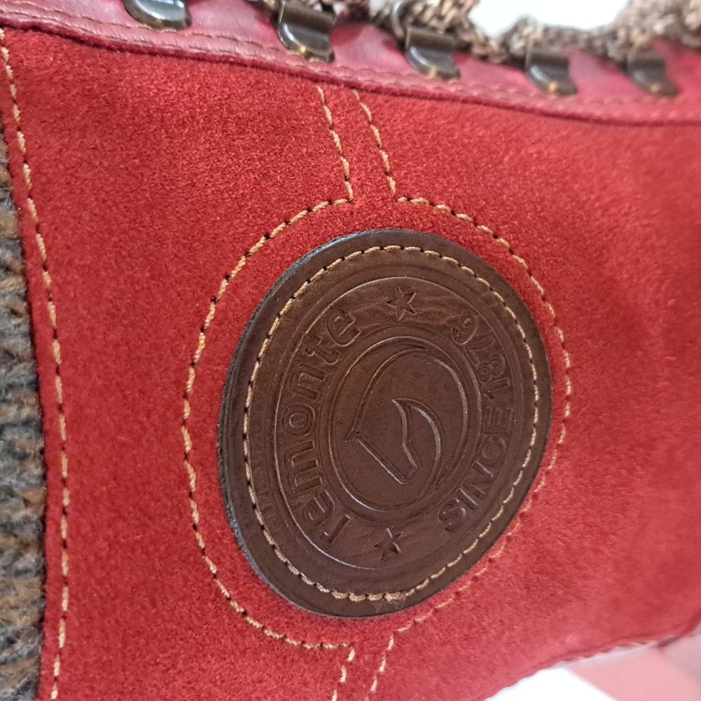 Women's Remonte Red Lace-Up Boots - Picture 5 of 9